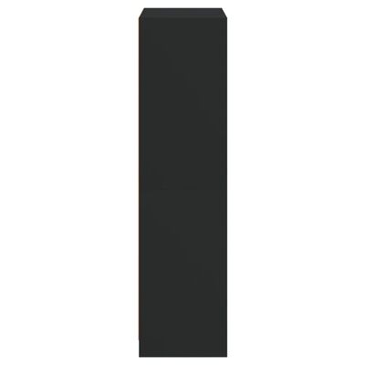 vidaXL Dulap înalt cu uși, negru, 68x37x142 cm, lemn compozit