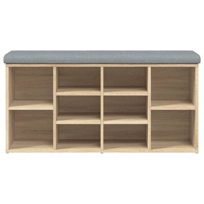 vidaXL Bancă pentru pantofi stejar sonoma 102x32x50 cm lemn prelucrat