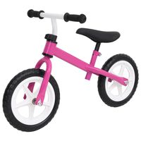 vidaXL Bicicletă pentru echilibru 9,5 inci, cu roți, roz