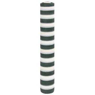 vidaXL Plasă protecție intimitate, verde/alb, 1,8x25 m, HDPE, 75 g/m²