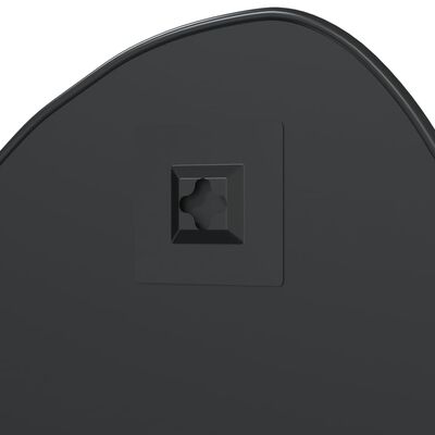 vidaXL Oglindă de perete, negru, 50x40 cm