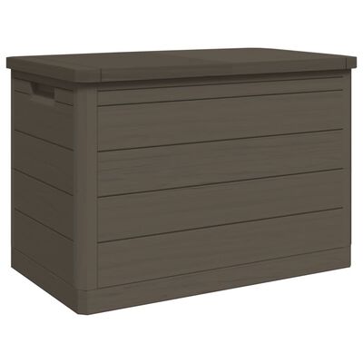 vidaXL Cutie de perne de exterior maro 77,5x44,5x53 cm polipropilenă