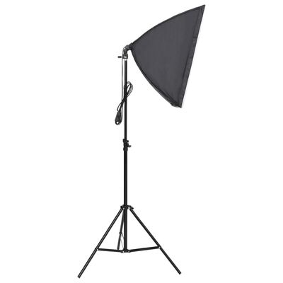 vidaXL Kit studio foto cu set de lumină și fundal