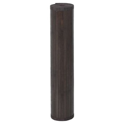 vidaXL Covor dreptunghiular, maro închis, 100x100 cm, bambus