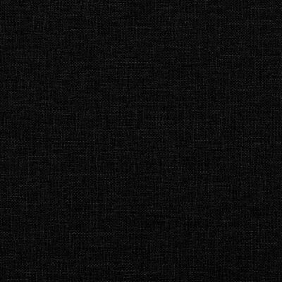 vidaXL Cadru de pat cu lumini LED, negru, 180x200 cm, textil