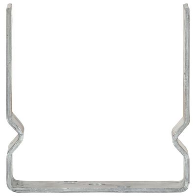 vidaXL Ancore de gard, 6 buc., argintiu, 14x6x15 cm, oțel galvanizat
