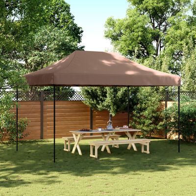 vidaXL Cort de petrecere pliabil Pop-Up, 440x292x315 cm, maro