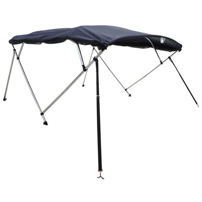 vidaXL Parasolar Bimini 4 arcuri pereți laterali, 243x(200-213)x137 cm