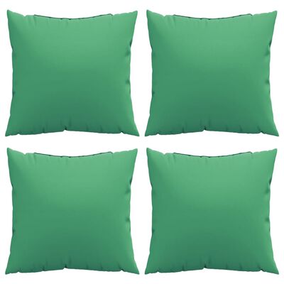 vidaXL Perne de canapea, 4 buc., verde, 40x40 cm, textil