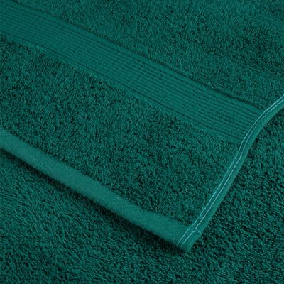 vidaXL Prosoape mâini premium SOLUND 10 buc verde 30x30 cm 600 gsm