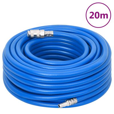 vidaXL Furtun de aer, albastru, 0,7", 20 m, PVC