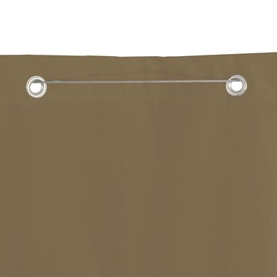 vidaXL Paravan de balcon, gri taupe, 120x240 cm, țesătură oxford