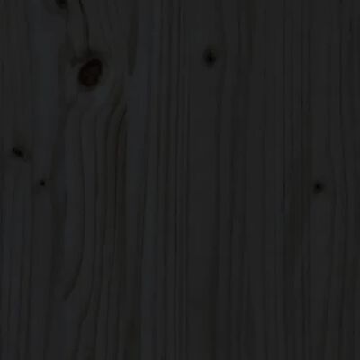 vidaXL Măsuță de cafea, negru, 110x50x40 cm, lemn masiv de pin