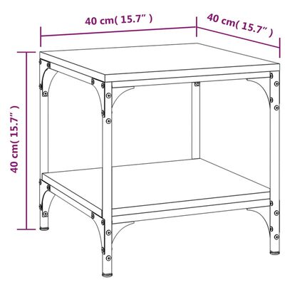 vidaXL Mese laterale 2 buc. stejar sonoma 40x40x40 cm lemn prelucrat