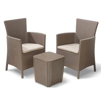 Keter Set mobilier de exterior Iowa, 3 piese, cappuccino 224383