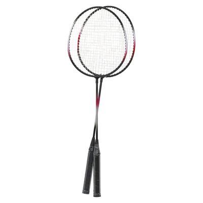 vidaXL Set badminton 2 rachete/plasă/cutie de depozitare 292x30x152 cm