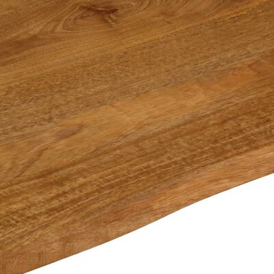 vidaXL Blat masă cu margini naturale, 90x80x2,5 cm, lemn masiv mango