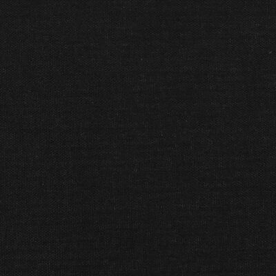 vidaXL Tăblie de pat cu aripioare negru 203x23x78/88 cm textil