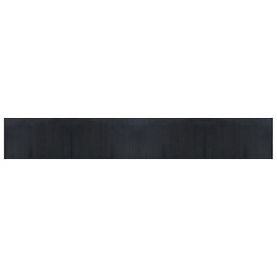 vidaXL Covor dreptunghiular, negru, 60x400 cm, bambus