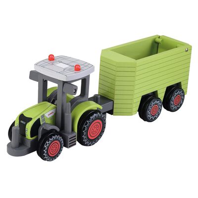 CLAAS Tractor de jucărie cu remorcă Axion 870+ Animal, 36 cm