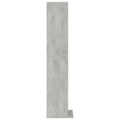 vidaXL Dulap CD-uri, gri beton, 21x20x88 cm, lemn compozit