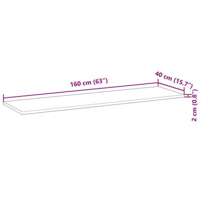 vidaXL Rafturi plutitoare 4 buc. 140x40x2cm lemn masiv acacia netratat