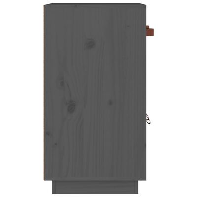 vidaXL Servantă, gri, 65,5x40x75 cm, lemn masiv de pin