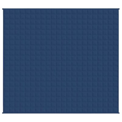 vidaXL Pătură grea, albastru, 220x230 cm, 15 kg, material textil