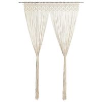 vidaXL Perdea macrame, 140 x 240 cm, bumbac