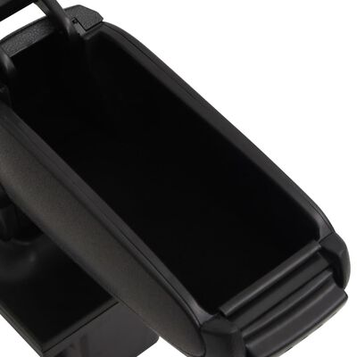 vidaXL Cotieră auto, negru, 16x35x(30-49) cm ABS