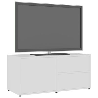 vidaXL Dulap TV, alb, 80 x 34 x 36 cm, lemn prelucrat