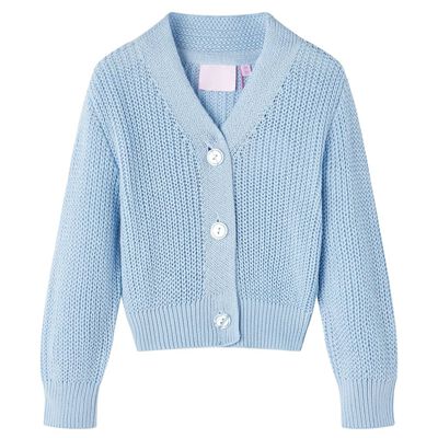 Cardigan pentru copii tricotat, albastru, 92