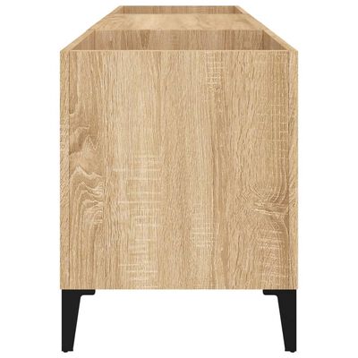 vidaXL Dulap pentru discuri stejar sonoma 121x38x48 cm, lemn prelucrat