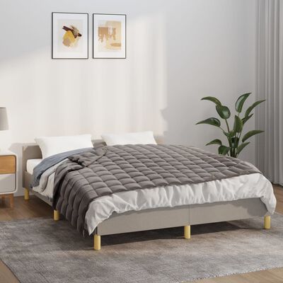 vidaXL Pătură grea, gri, 140x200 cm, 6 kg, material textil