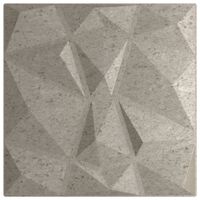 vidaXL Panouri de perete 24 buc. gri beton 50x50 cm XPS 6 m² diamant