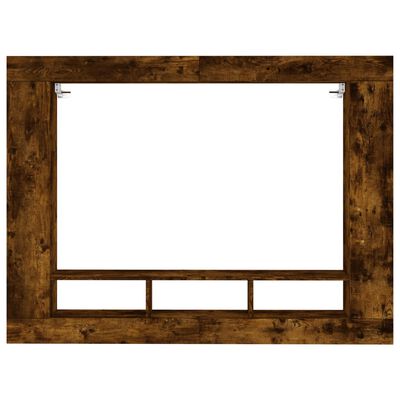 vidaXL Dulap TV, stejar fumuriu, 152x22x113 cm, lemn prelucrat