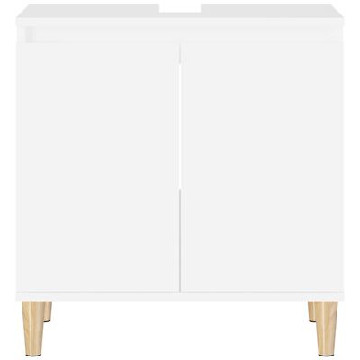 vidaXL Dulap de chiuvetă, alb, 58x33x60 cm, lemn prelucrat