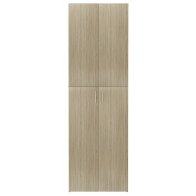 vidaXL Dulap de birou, stejar sonoma, 60x32x190 cm, lemn prelucrat