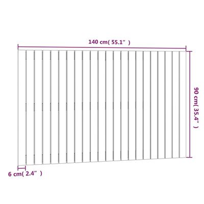 vidaXL Tăblie de pat pentru perete, maro miere, 140x3x90 cm, lemn pin