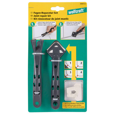 wolfcraft Kit de îndepărtare silicon, șase piese, 4364000