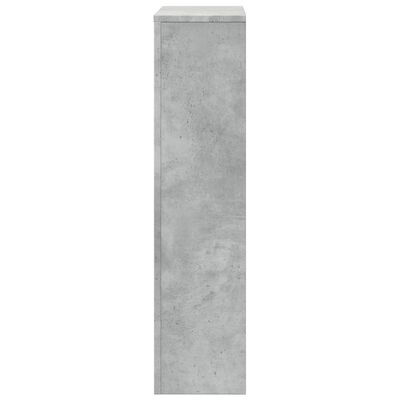 vidaXL Mască pentru calorifer, gri beton, 104x20x82 cm, lemn prelucrat