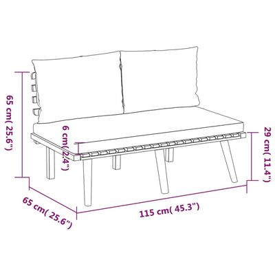 vidaXL Set mobilier de grădină cu perne, 8 piese, lemn masiv de acacia