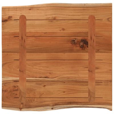 vidaXL Blat masă pătrat, 60x60x2,5 cm lemn masiv acacia contur natural