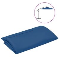 vidaXL Pânză de schimb umbrelă de soare, albastru azuriu, 300 cm