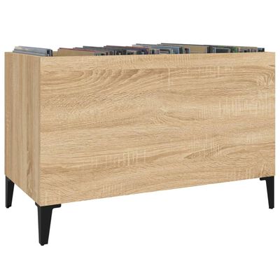 vidaXL Dulap pentru discuri stejar sonoma 74,5x38x48 cm lemn prelucrat