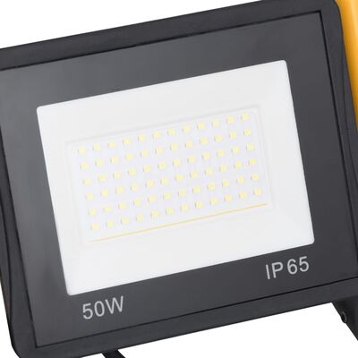 vidaXL Proiector cu LED și mâner, alb rece, 50 W