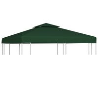 vidaXL Copertină rezervă acoperiș pavililion, verde, 3x3 m, 310 g/m²