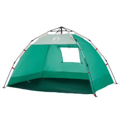 vidaXL Cort camping 2 persoane verde marin impermeabil setare rapidă