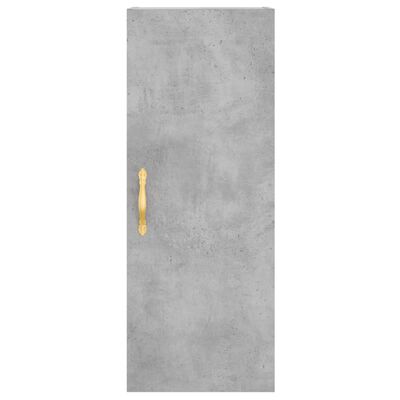 vidaXL Dulap înalt, gri beton, 34,5x34x180 cm, lemn prelucrat