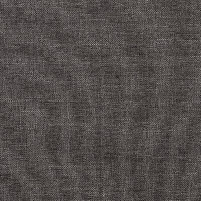 vidaXL Canapea cu 2 locuri, gri închis, 120 cm, material textil